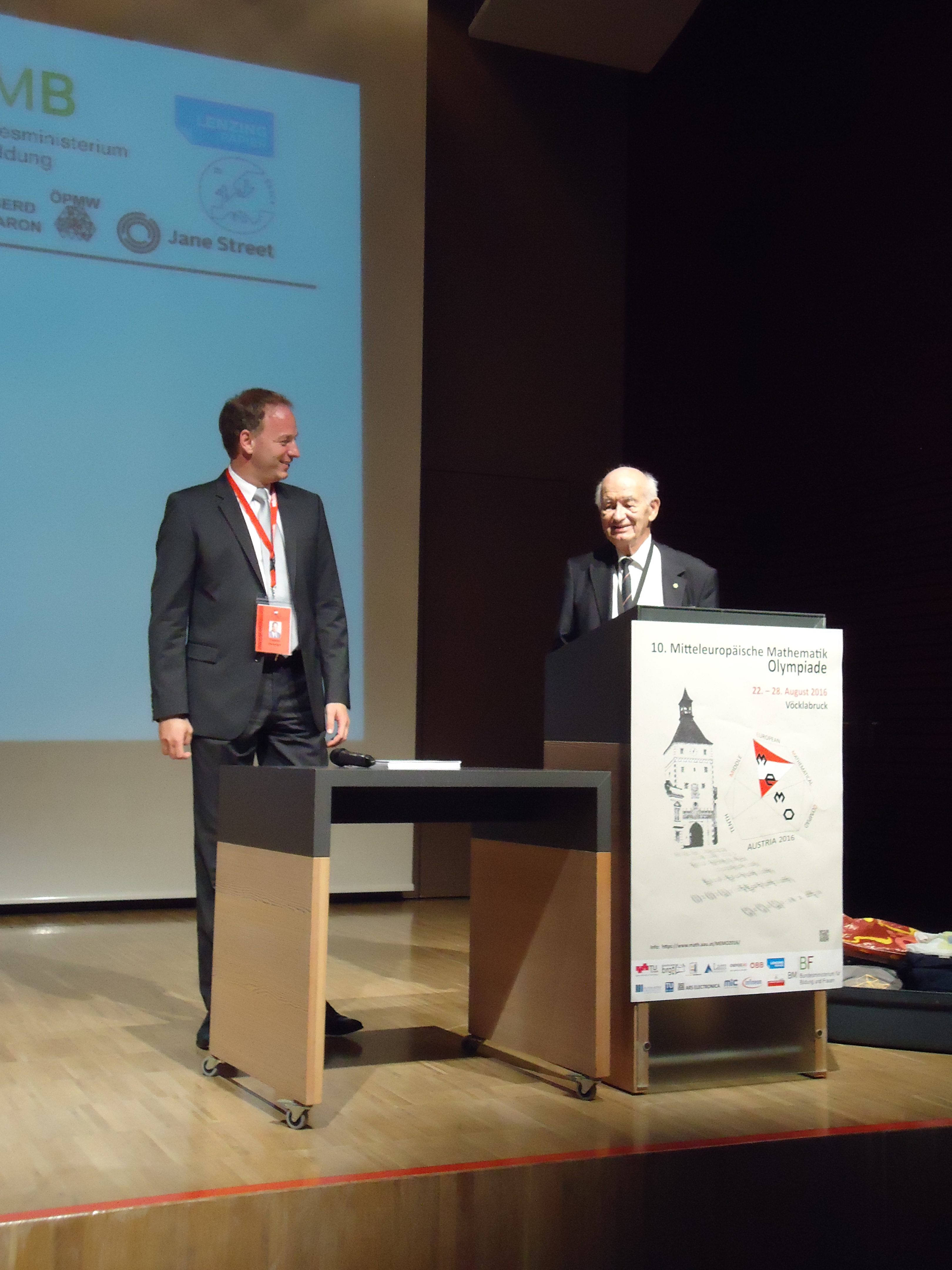 Univ.-Prof. Dr. Clemens Heuberger and Univ.-Prof. i.R. Dr. Gerd Baron
