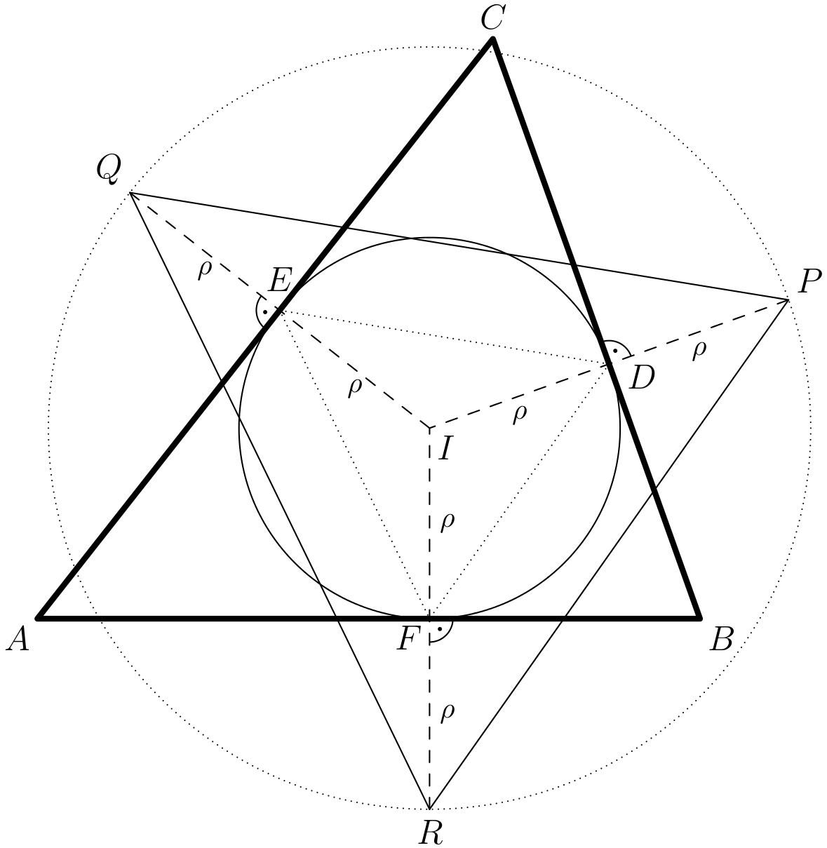 Geometrie-Aufgabe des Plakats